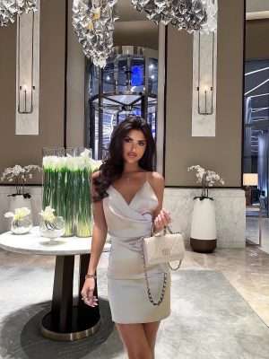 elegant spaghetti strap midi dress for summer luminous allure feminine summer dress with straps open back lightweight midi dress for vacation