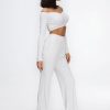 knitted white tracksuit for women