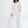 white matching bridal set
