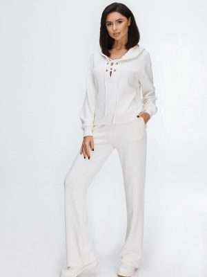 white matching bridal set