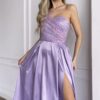 one shoulder gown with sequins