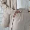 Trousers suit for women in beige