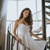 white-corset-mini-dress-wedding-reception-front